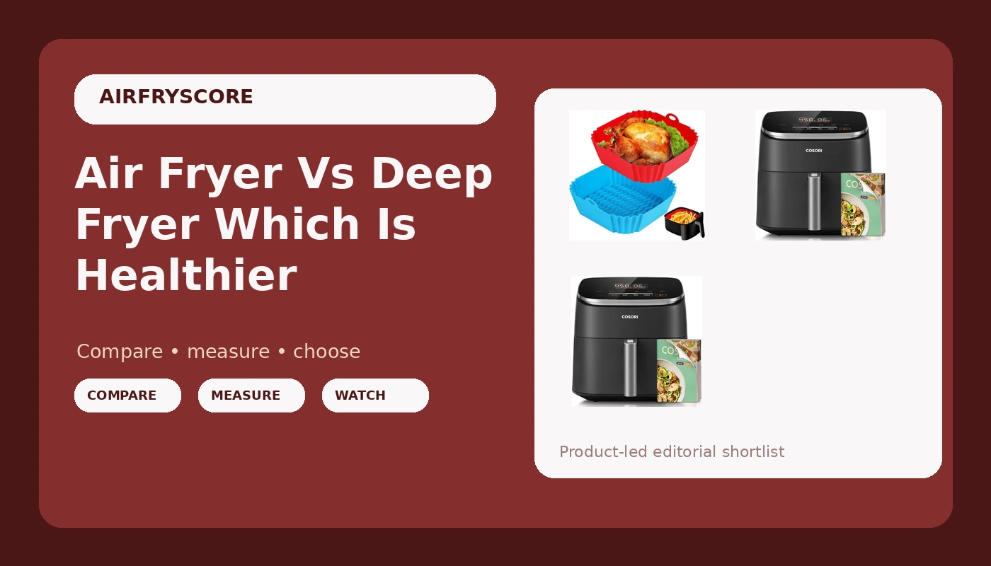 Air Fryer Vs Deep Fryer Which Is Healthier - AirFryScore review with measurements and honest opinion