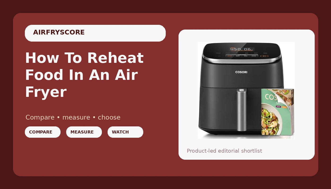 How To Reheat Food In An Air Fryer - AirFryScore review with measurements and honest opinion