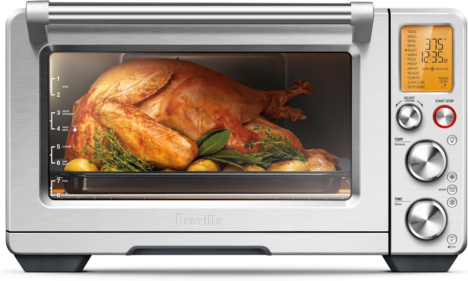 Ninja Flip Toaster Oven &amp; Air Fryer, 8-in-1, Stainless Steel, SP151 | Air fry, bake, broil, toast, bagel, dehydrate, reheat, 1800W, Flip up &amp; away, XL capacity: Home &amp; Kitchen