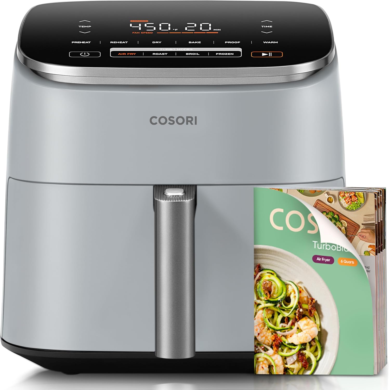 CHEFMAN 2 Qt Mini Air Fryer with digital timer and shake reminder